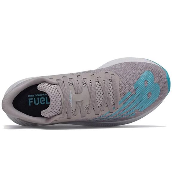 New Balance Women New Balance Women\'s FuelCell Prism Logwood Virtual Sky Sneakers Gray & White Siz